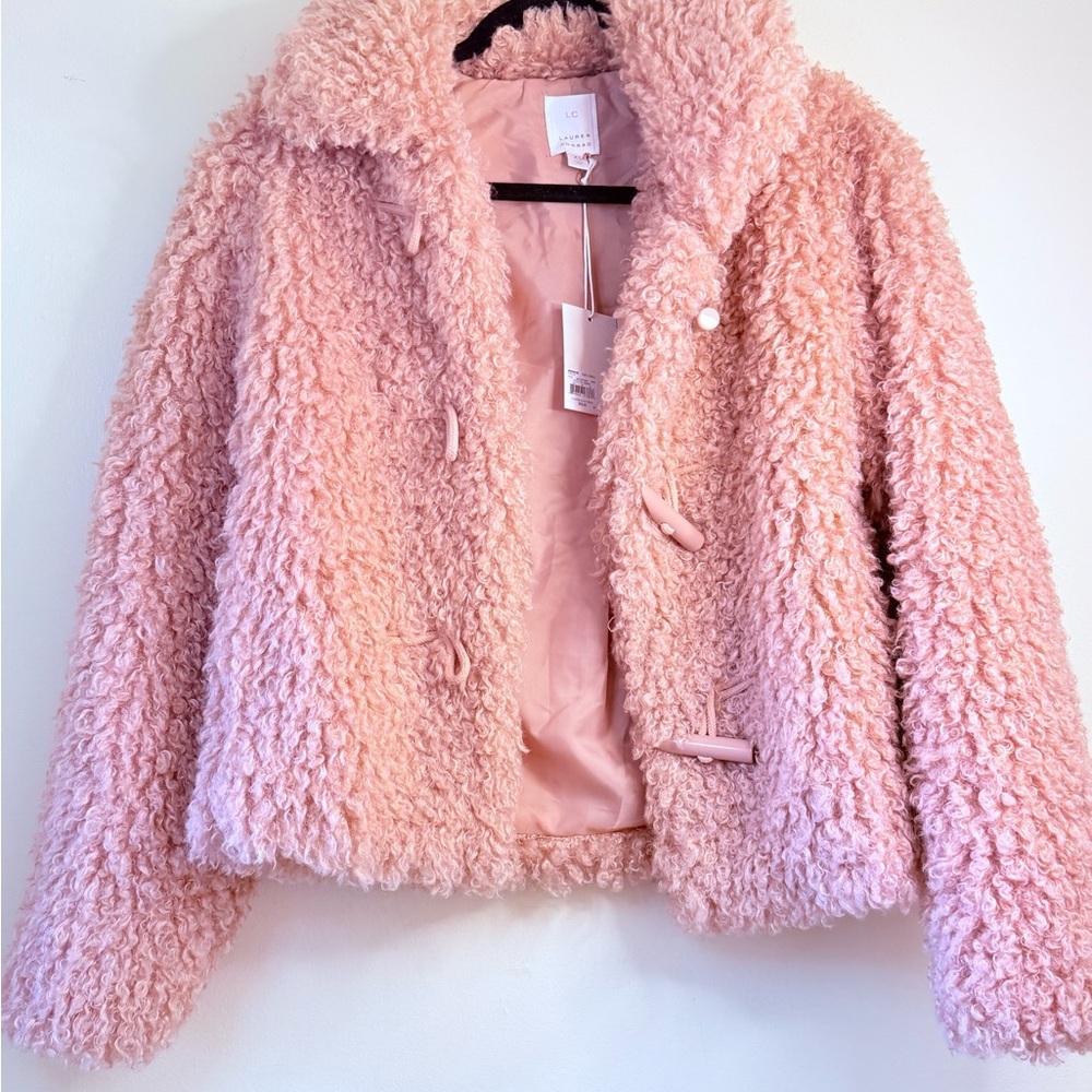 LC Lauren Conrad Blush Teddy Jacket